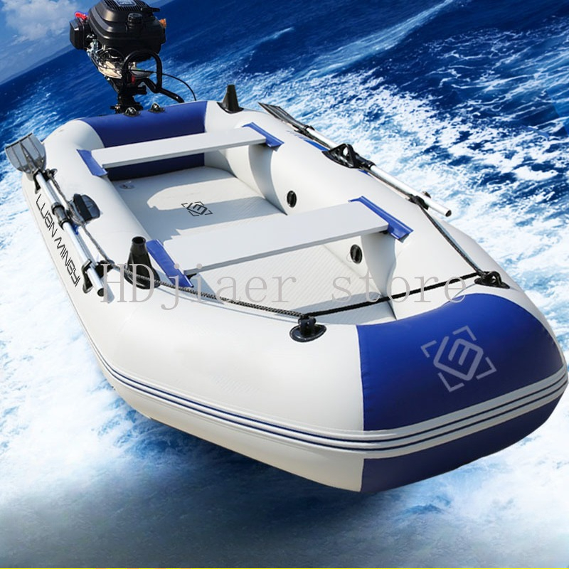 Fishing Boat Trailer - Inflatable Boat with Hard Bottom Thickened