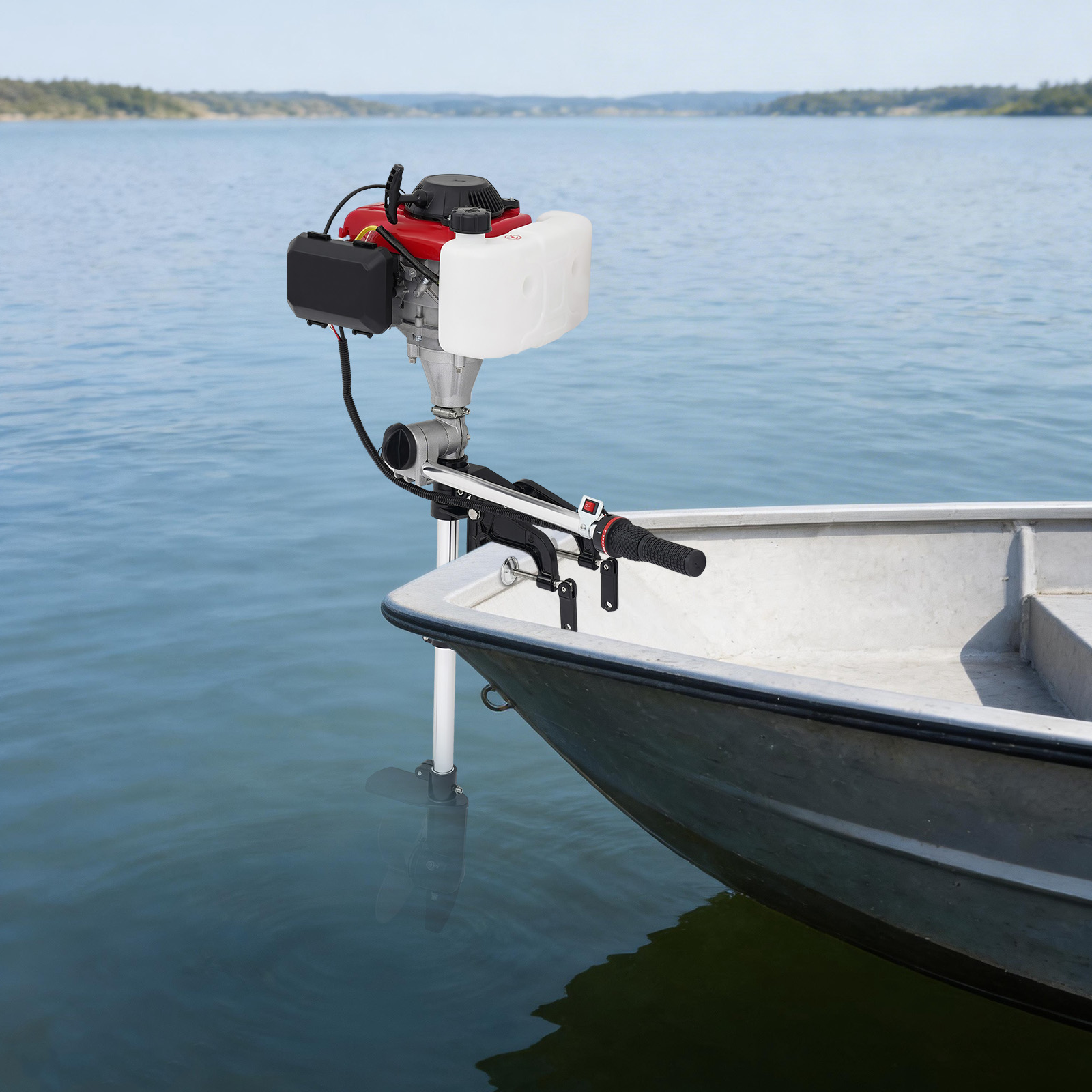 Fishing Boat Outboard Motor - Air Cooled Gasoline Outboard Motor, 4-Stroke