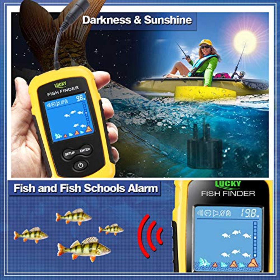 Kayak Portable Fish Depth Find - огляд і ціна Fishing Boat Depth Finder