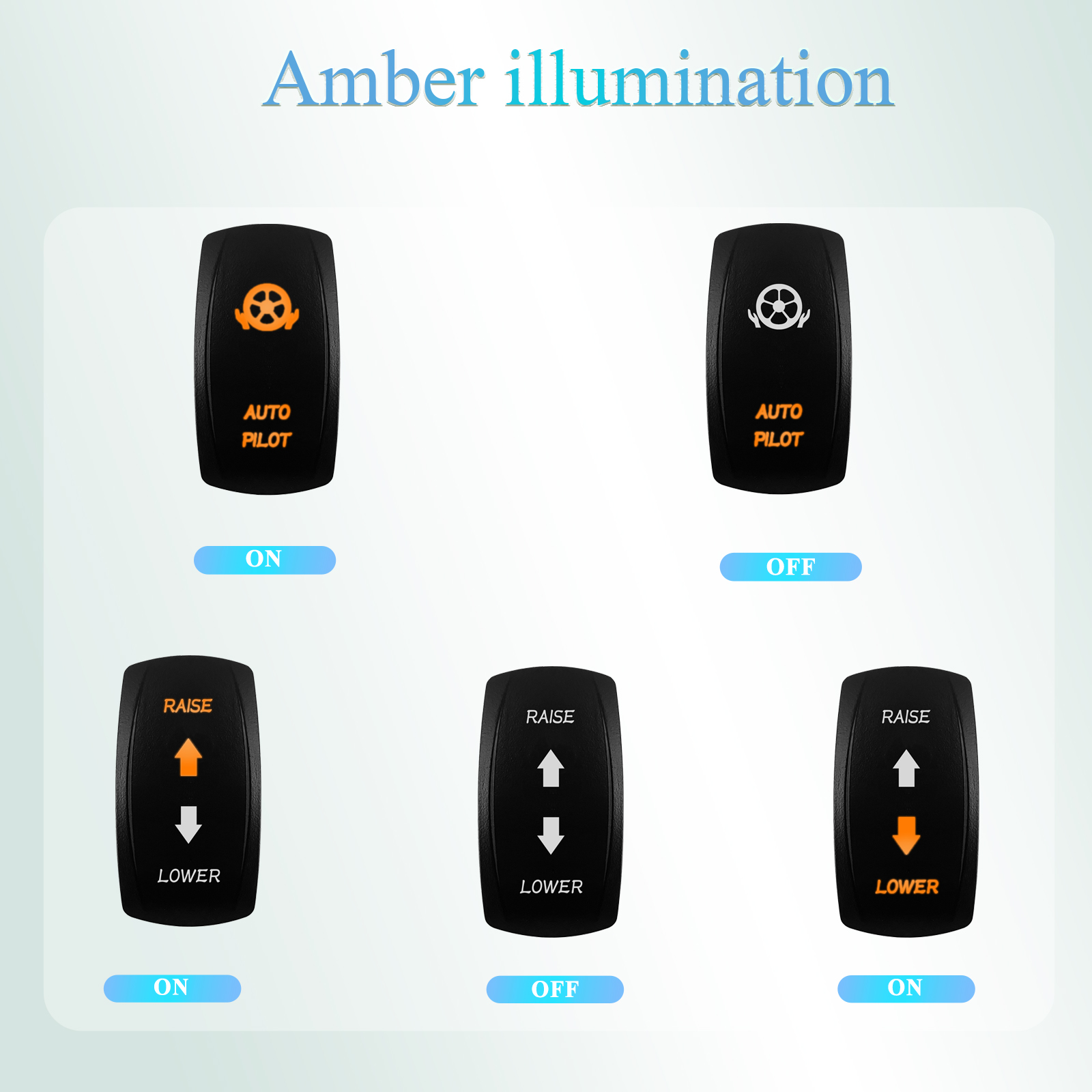 12V/24V Waterproof Backlit Mar - огляд і ціна Fishing Boat Navigation Light
