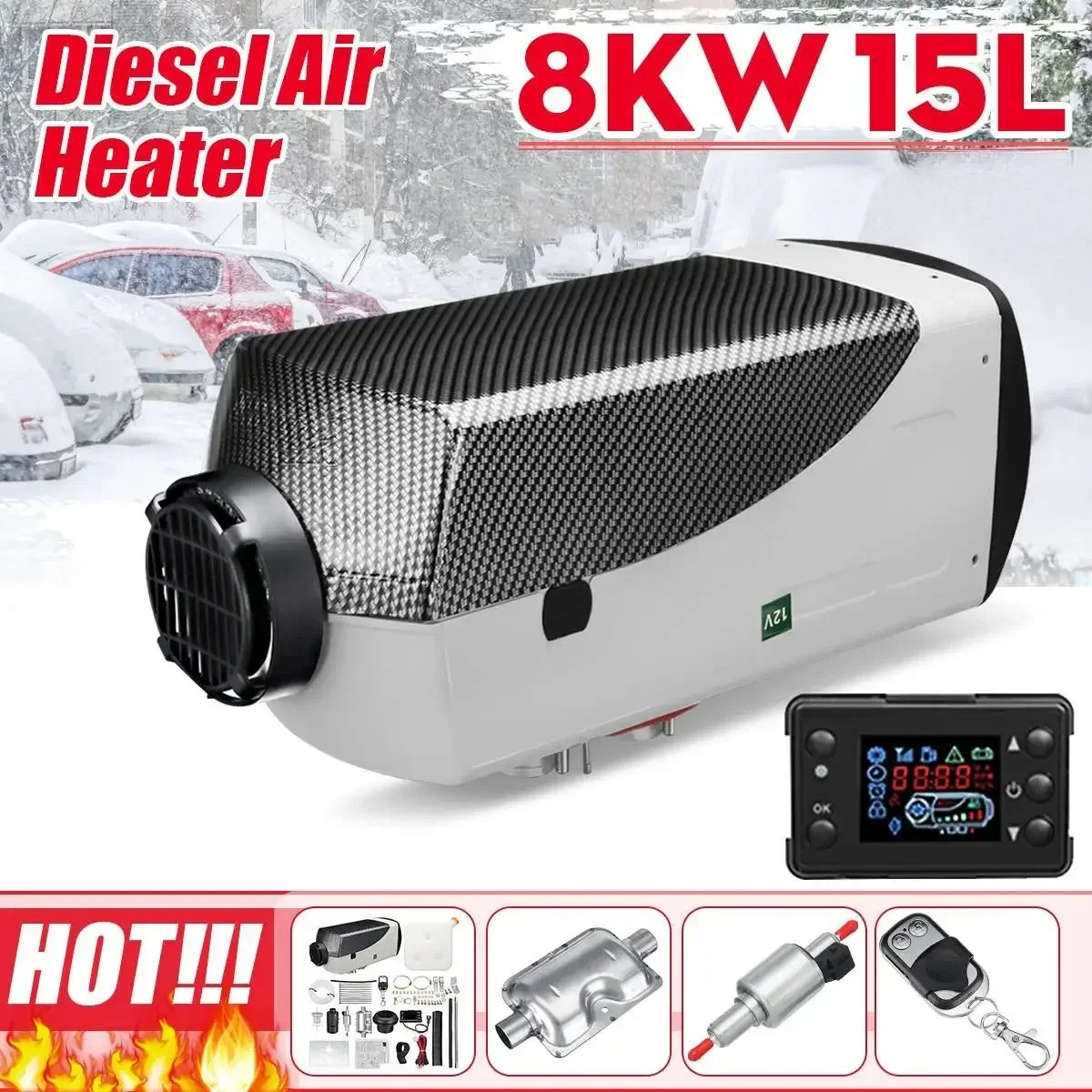 5-8KW Car Heater Diesel Air He - огляд і ціна Fishing Boat Trailer
