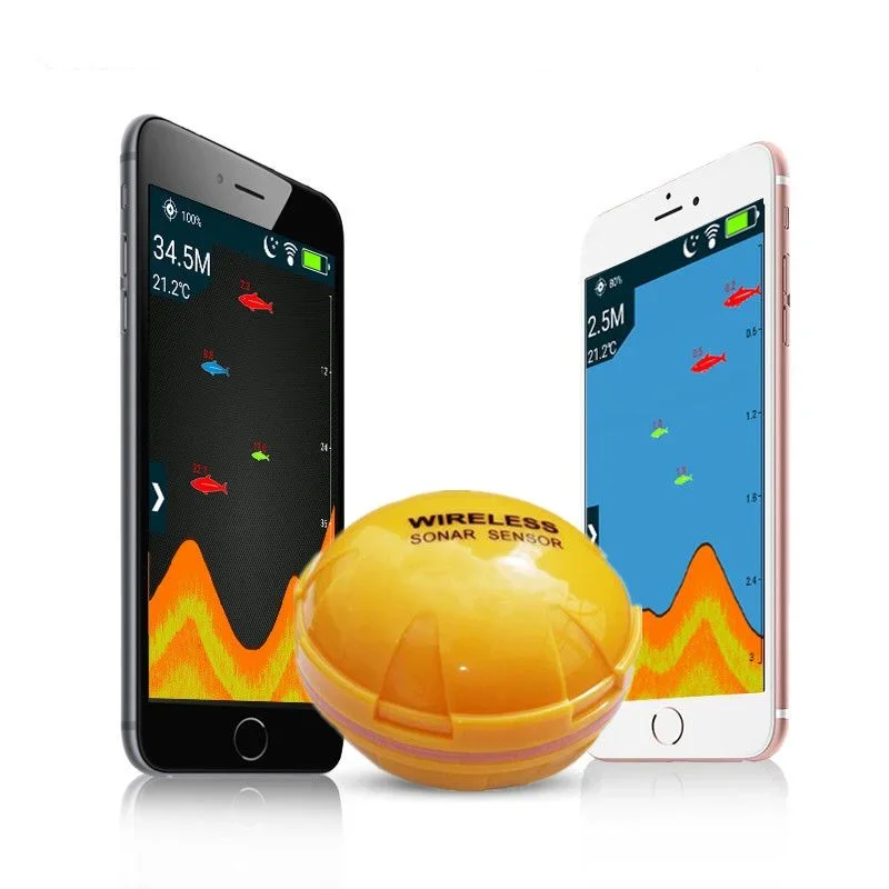 Portable Wireless blue and too - огляд і ціна Fishing Boat Depth Finder