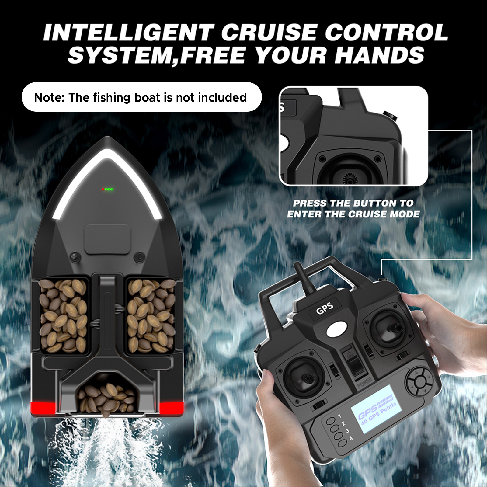 Remote Control for V020 GPS Fi - огляд і ціна Fishing Boat Gps