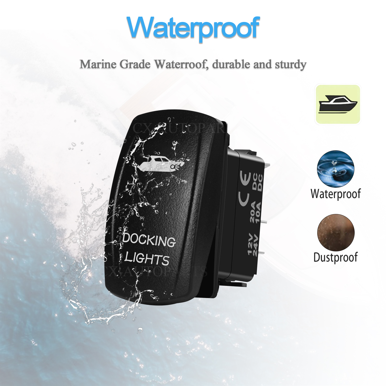 Marine Grade IP66 Rocker Switc - огляд і ціна Fishing Boat Anchor