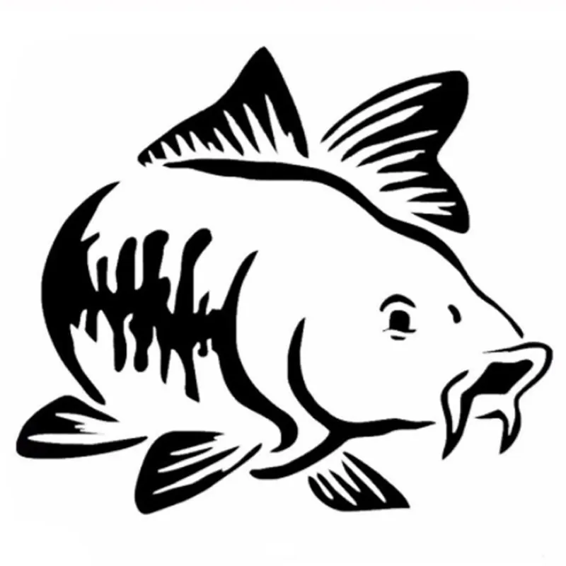Car Sticker Cartoon Carp Fishi - огляд і ціна Fishing Boat Trailer