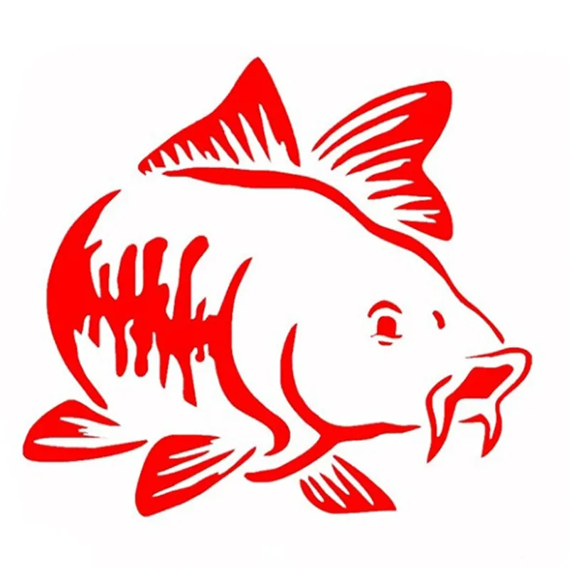 Car Sticker Cartoon Carp Fishi - огляд і ціна Fishing Boat Trailer