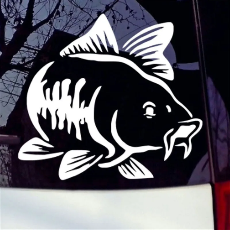 Car Sticker Cartoon Carp Fishi - огляд і ціна Fishing Boat Trailer