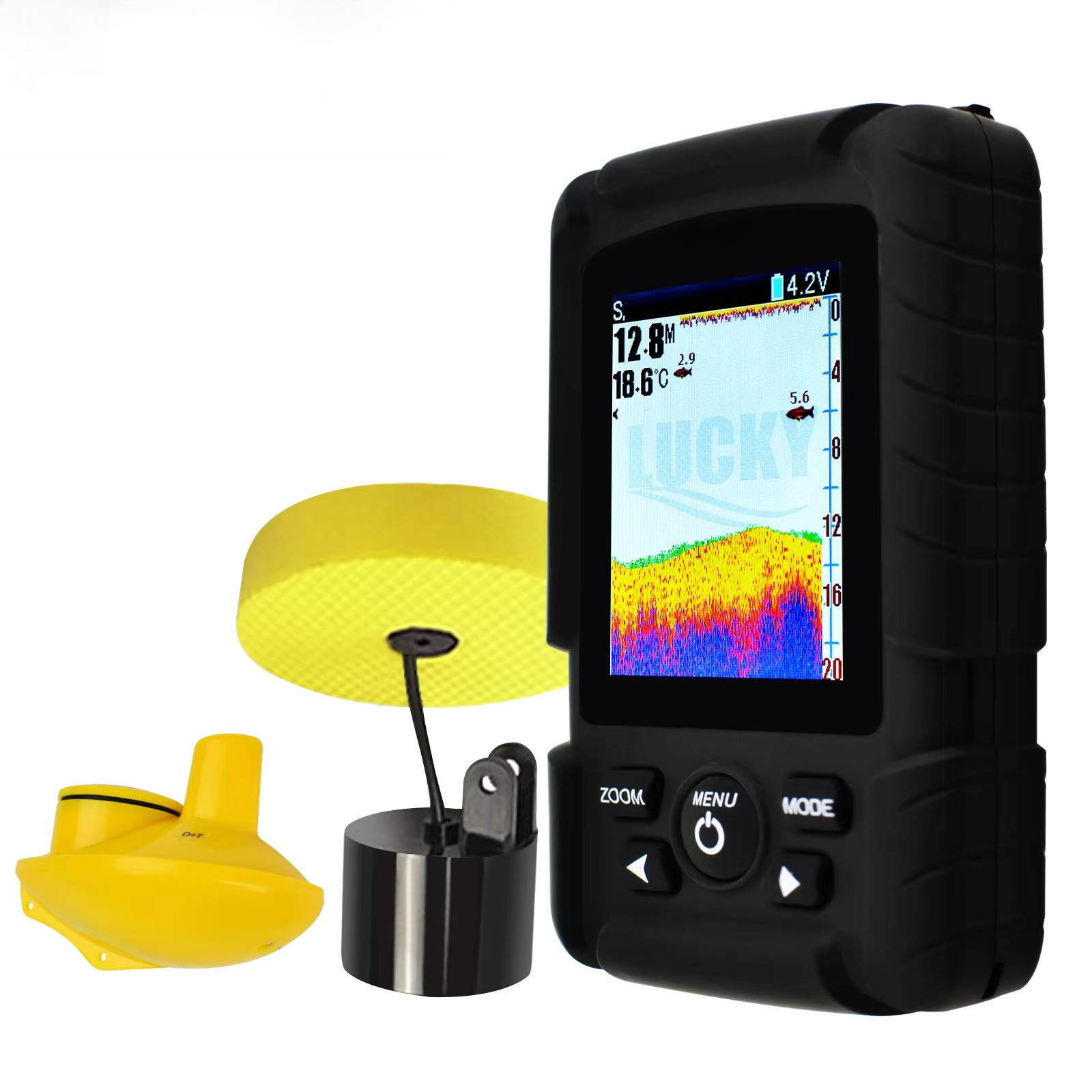 2-in-1 Wireless & Wired Fish F - огляд і ціна Fishing Boat Depth Finder