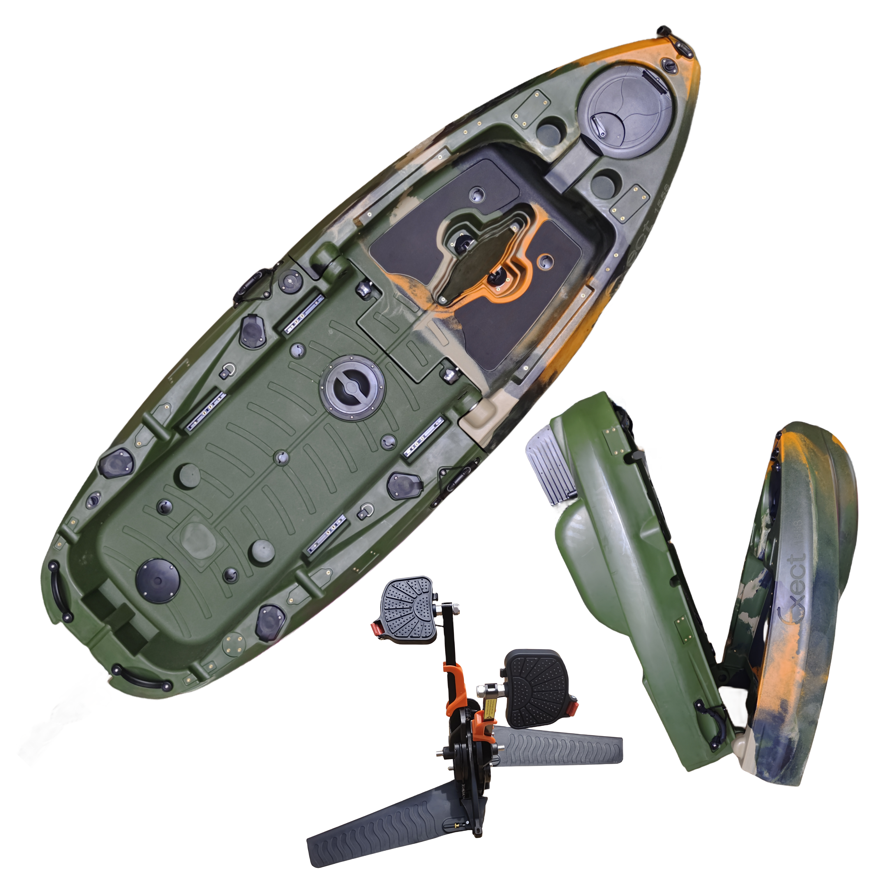 Plastic Kayak Pedal Kayak Fish - огляд і ціна Fishing Boat Seat