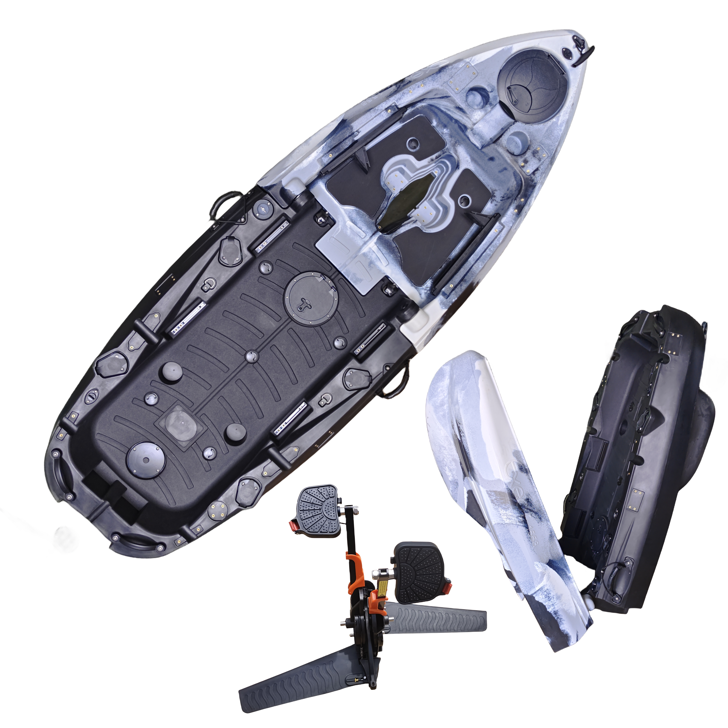 Plastic Kayak Pedal Kayak Fish - огляд і ціна Fishing Boat Seat