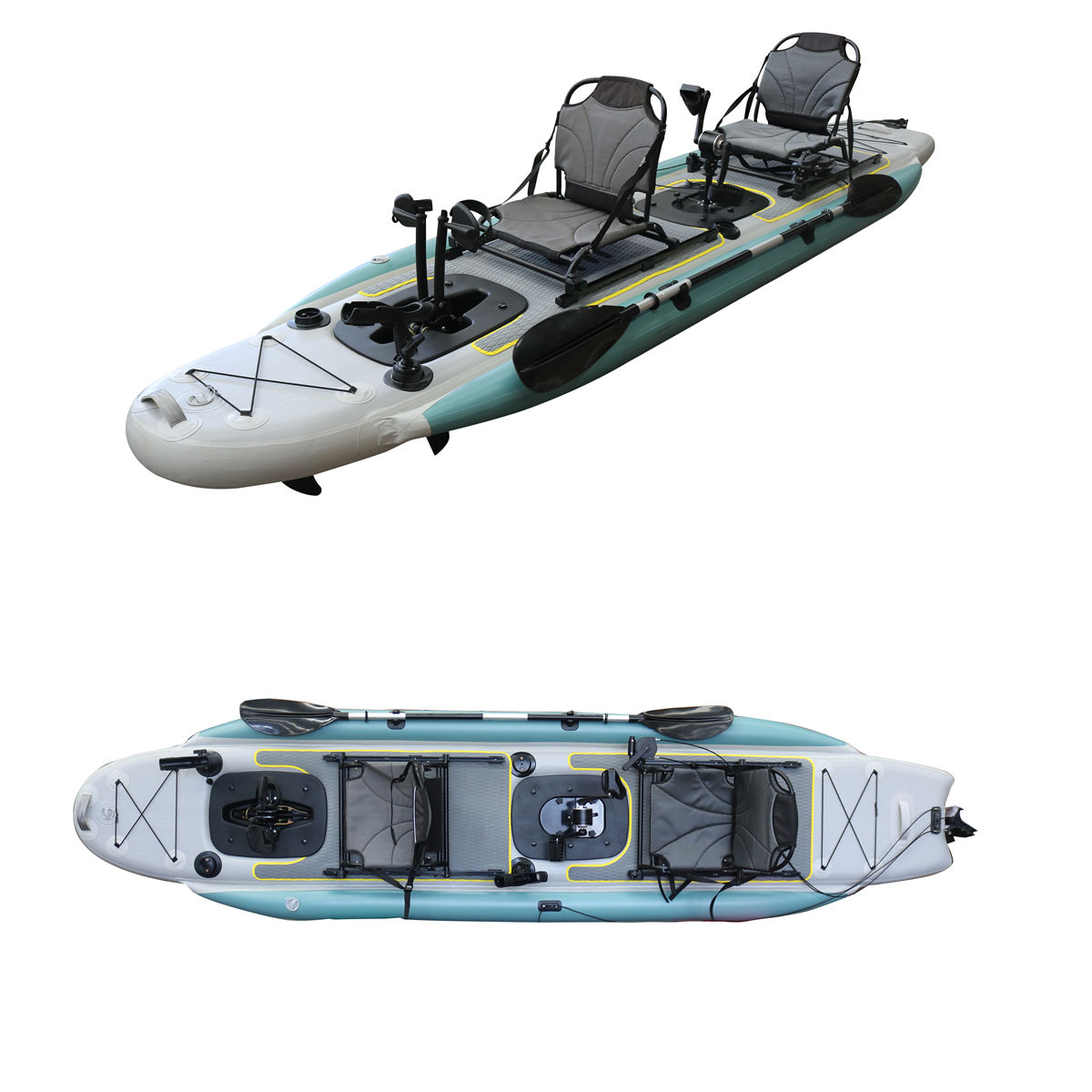 14ft Inflatable Fishing Canoe  - огляд і ціна Fishing Boat Seat