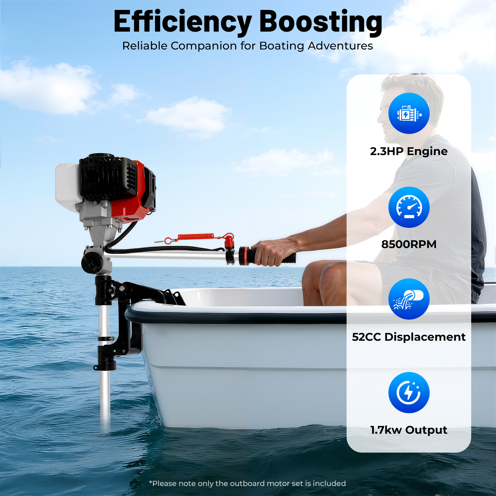 Shunyu 2.3Horsepower Two-strok - огляд і ціна Fishing Boat Outboard Motor