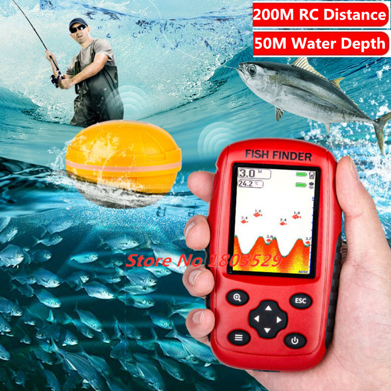 Update 200M Portable Sonar Fis - огляд і ціна Fishing Boat Depth Finder