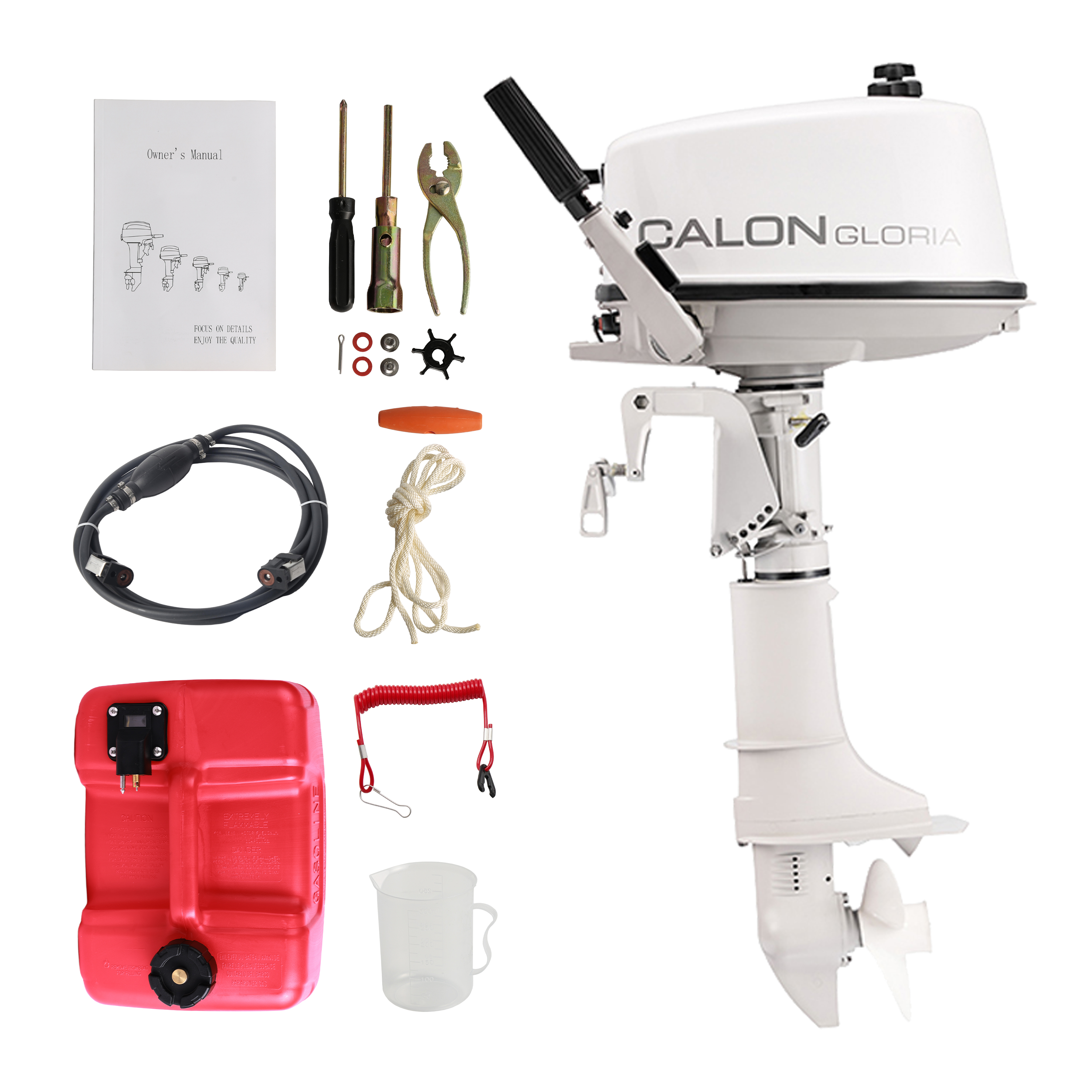 2 Stroke 5HP Calon Outboard Mo - огляд і ціна Fishing Boat Outboard Motor
