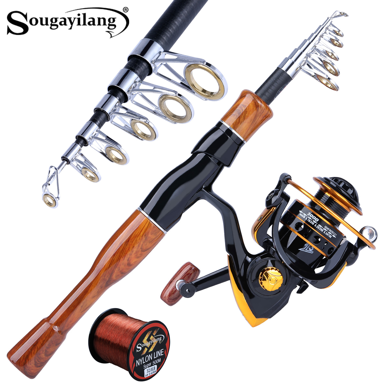 Sougayilang Fishing Rod Reel C - огляд і ціна Fishing Boat Fiberglass