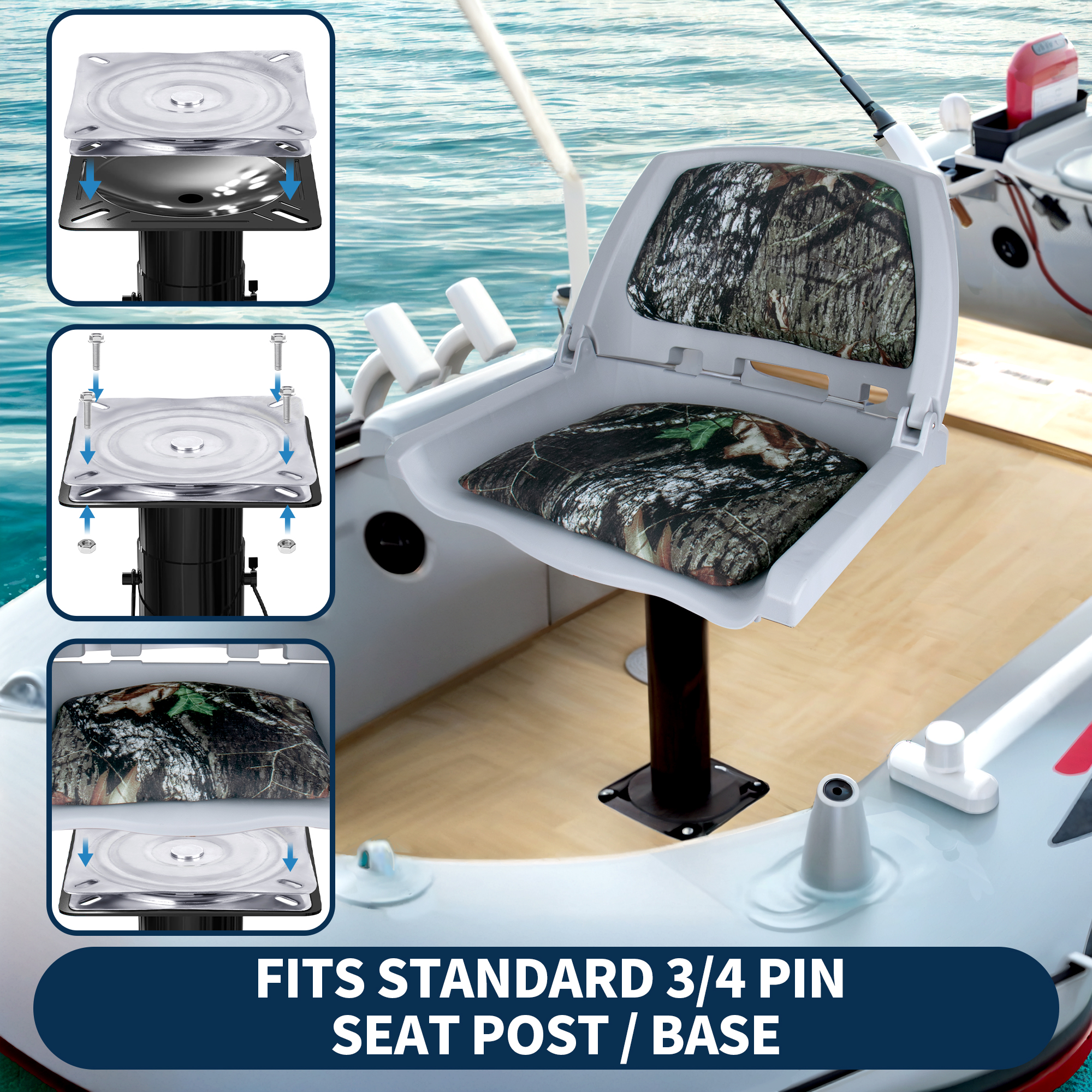 Boat Seat Swivel, 316 Stainles - огляд і ціна Fishing Boat Seat
