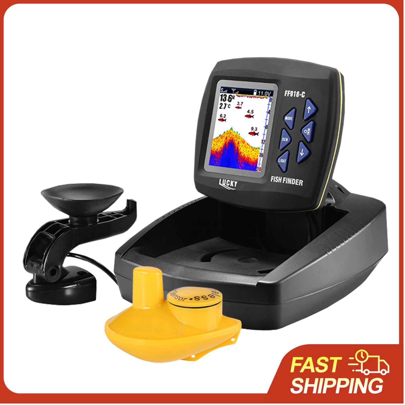 Portable Fish Finder Wireless  - огляд і ціна Fishing Boat Depth Finder