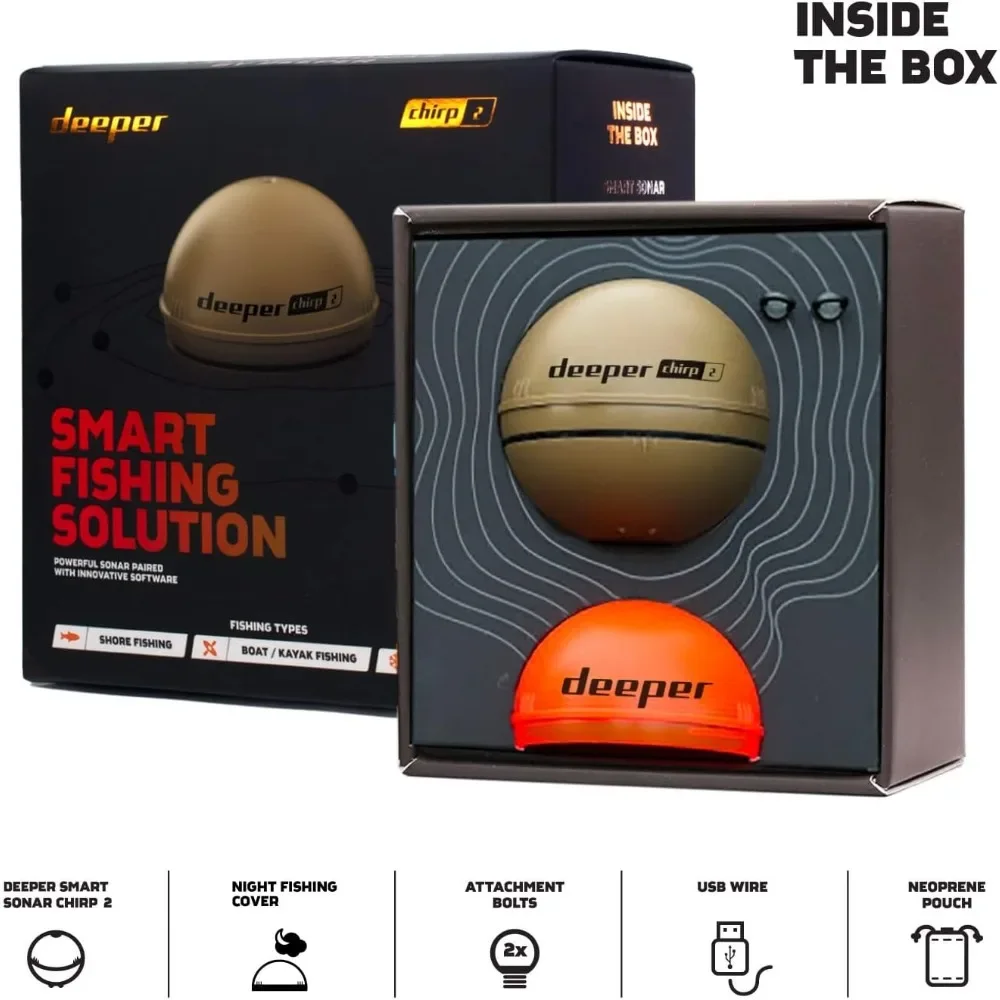 A  Chirp 2 Sonar Fish Finder - - огляд і ціна Fishing Boat Depth Finder