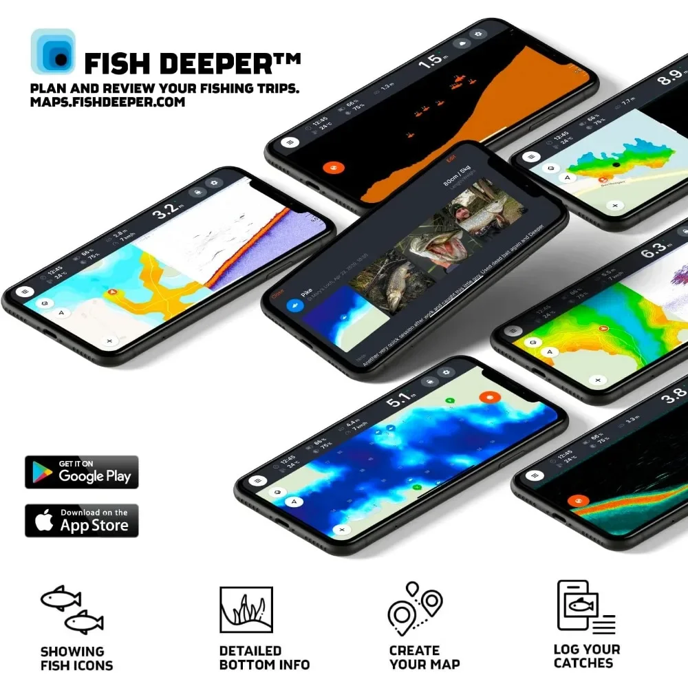 A  Chirp 2 Sonar Fish Finder - - огляд і ціна Fishing Boat Depth Finder