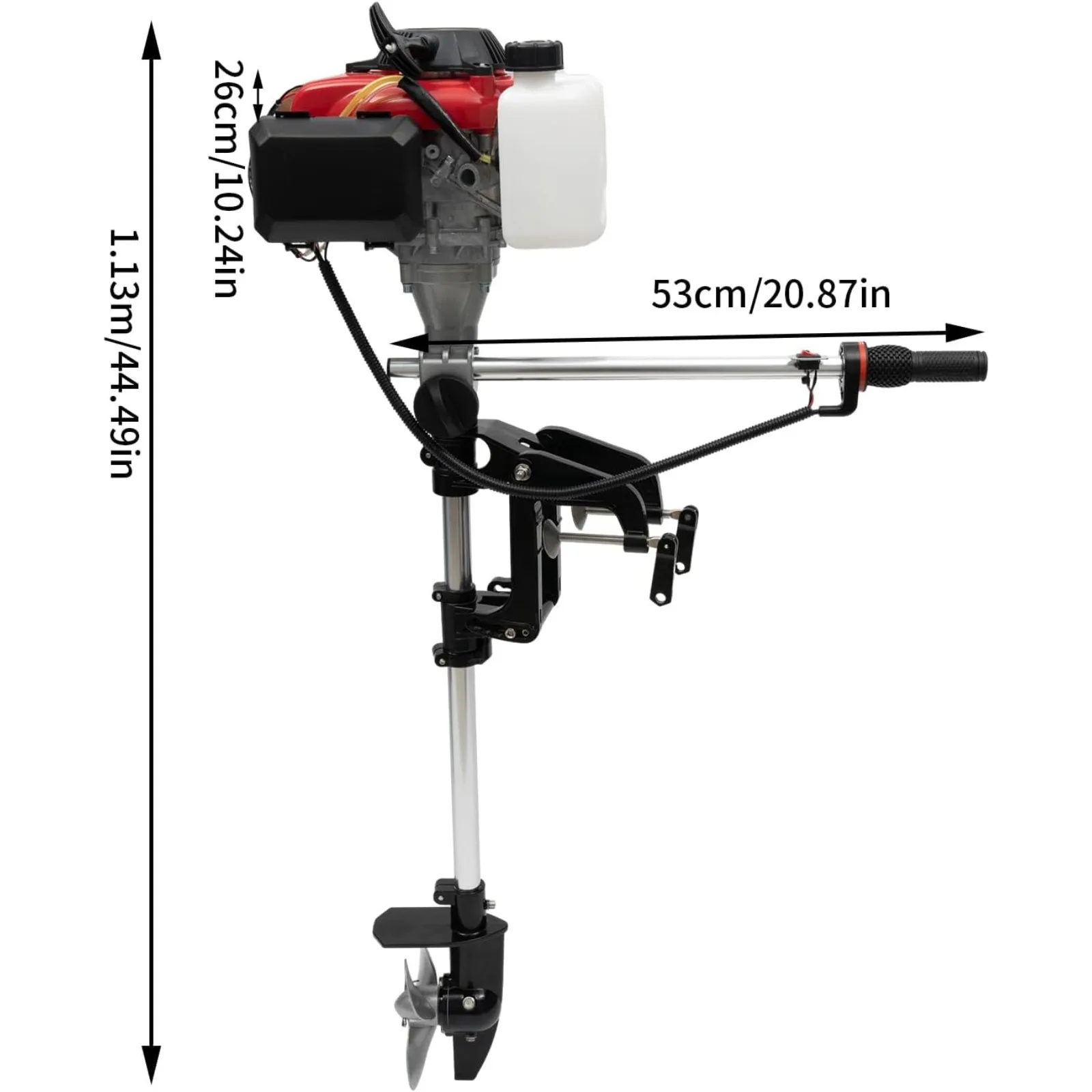 4-Stroke 4HP Boat Outboard Mot - огляд і ціна Fishing Boat Outboard Motor