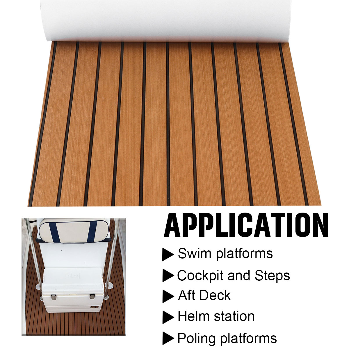 2400X600x6mm Self-Adhesive EVA - огляд і ціна Fishing Boat Fiberglass