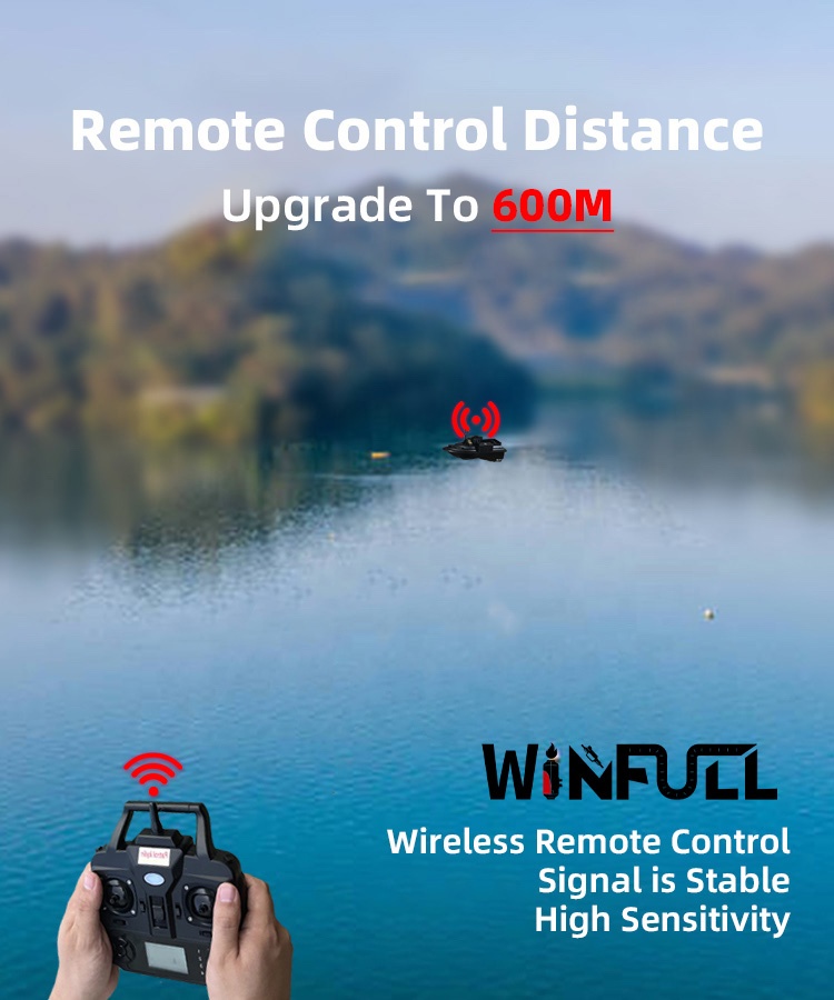 WINFULL Wireless Remote Contro - огляд і ціна Fishing Boat Gps