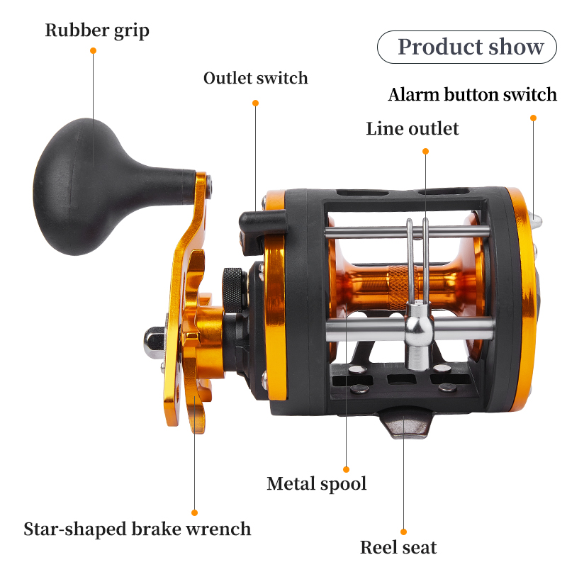 BILLINGS Trolling Drum Reel 33 - огляд і ціна Fishing Boat Steering Wheel