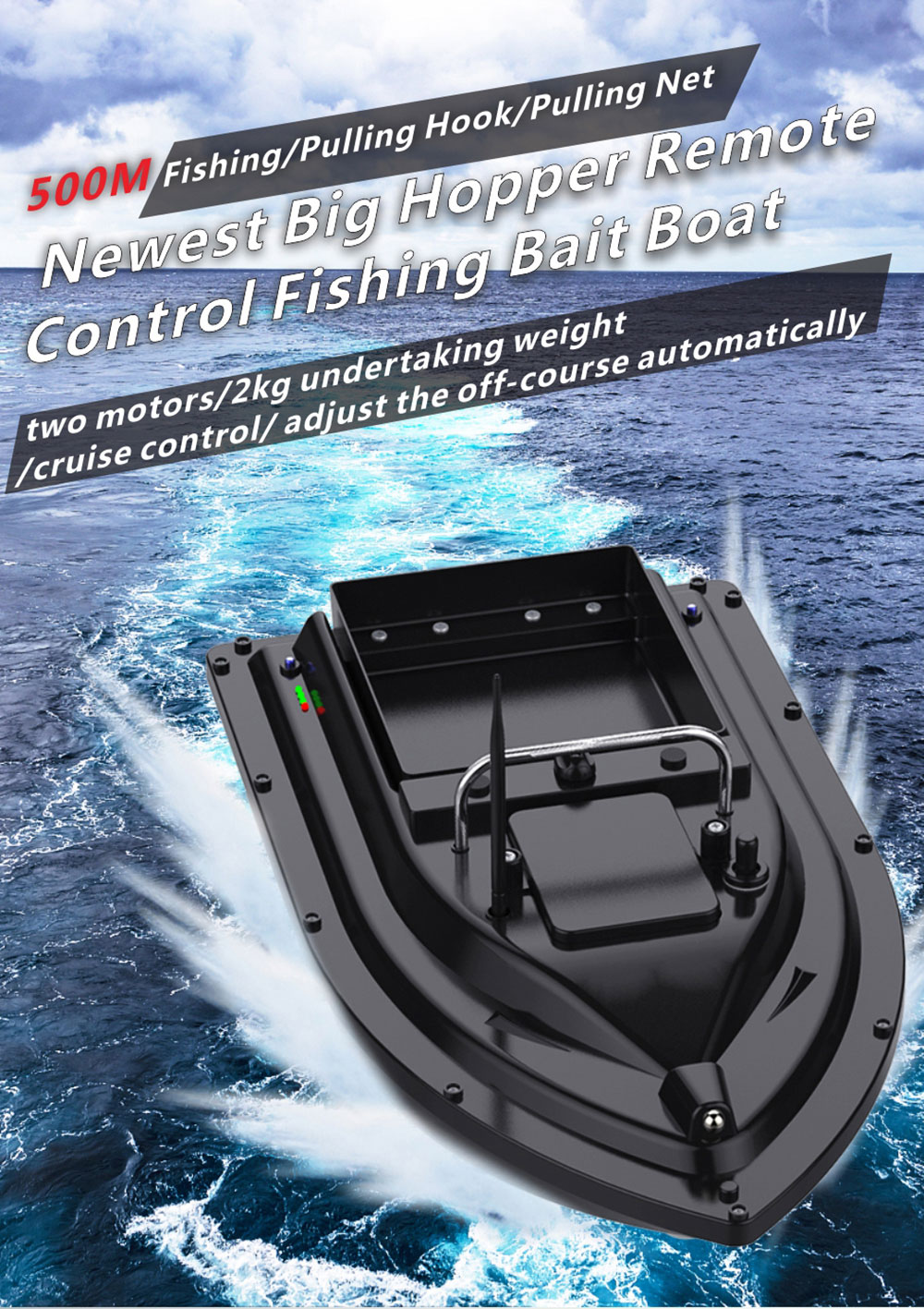 Bait Boat With GPS Positioning - огляд і ціна Fishing Boat Gps