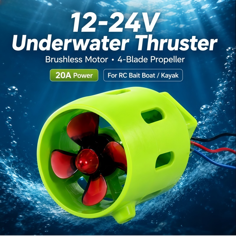 12-24V 20A Brushless Underwate - огляд і ціна Fishing Boat Trolling Motor