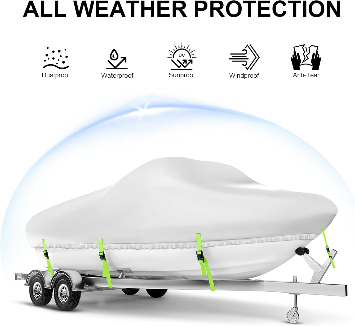 Heavy Duty Boat Cover 24-26 ft - огляд і ціна Fishing Boat Cover