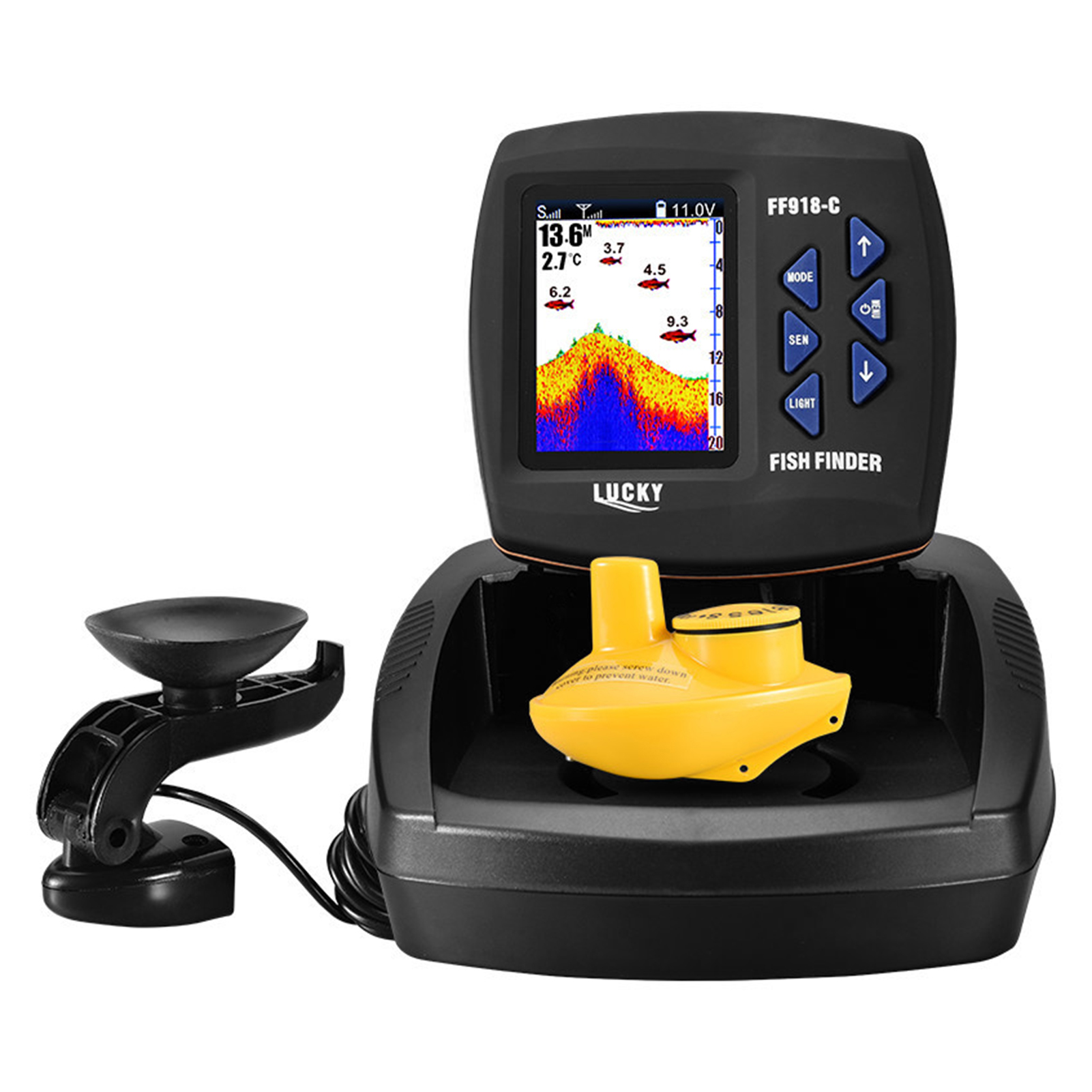 Portable Fish Finder Wireless  - огляд і ціна Fishing Boat Depth Finder