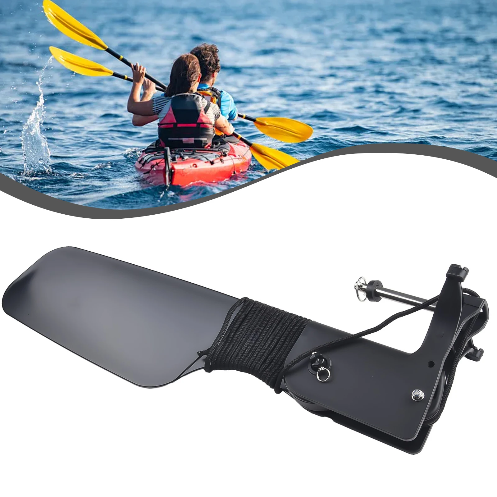 For Kayak Big Tail Rudder with - огляд і ціна Fishing Boat Steering Wheel