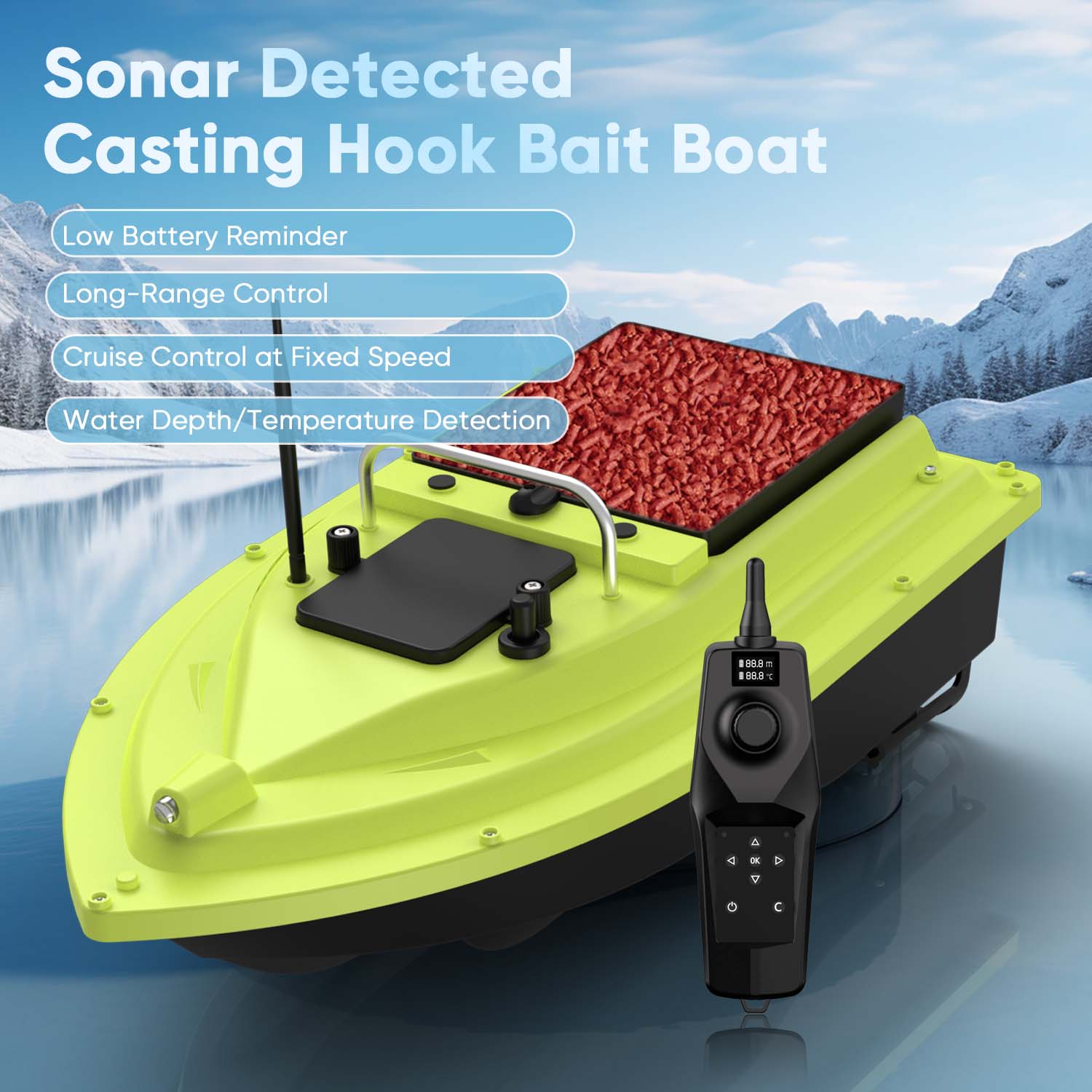 D36 RC Fishing Bait Boat with  - огляд і ціна Fishing Boat Trailer