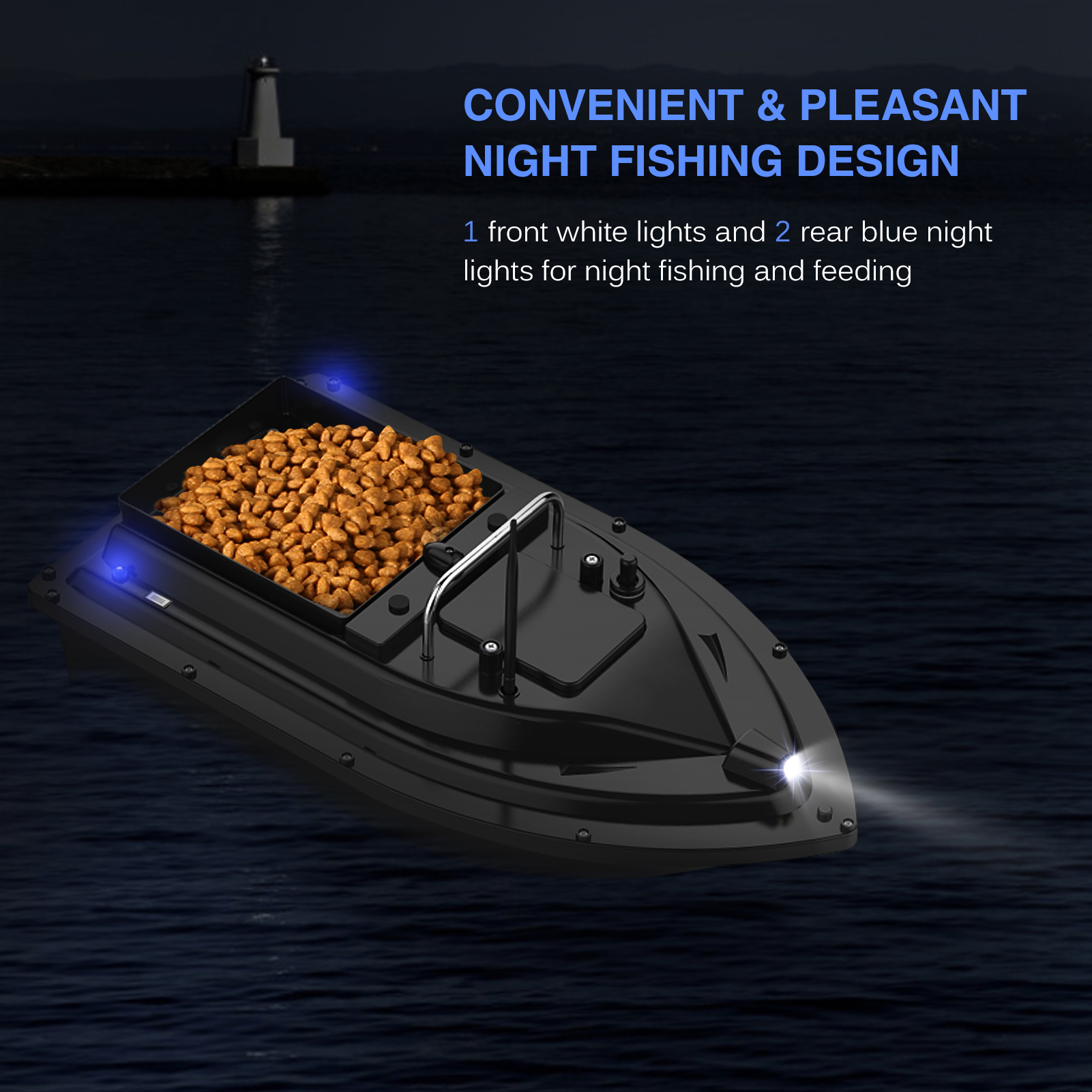 D16E GPS Fishing Bait Boat wit - огляд і ціна Fishing Boat Gps
